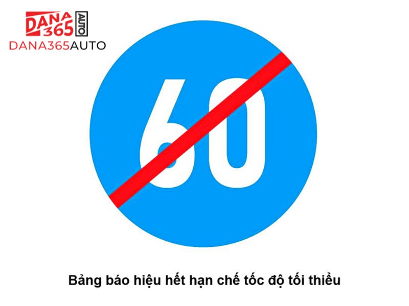 Biển thông báo quy định tốc độ tối thiểu